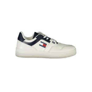 Trendy Blue Leather Mens Sneaker designed by Tommy Hilfiger