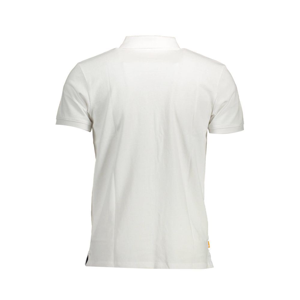 Smart White Cotton Mens Polo T-Shirt designed by Timberland - Image 2