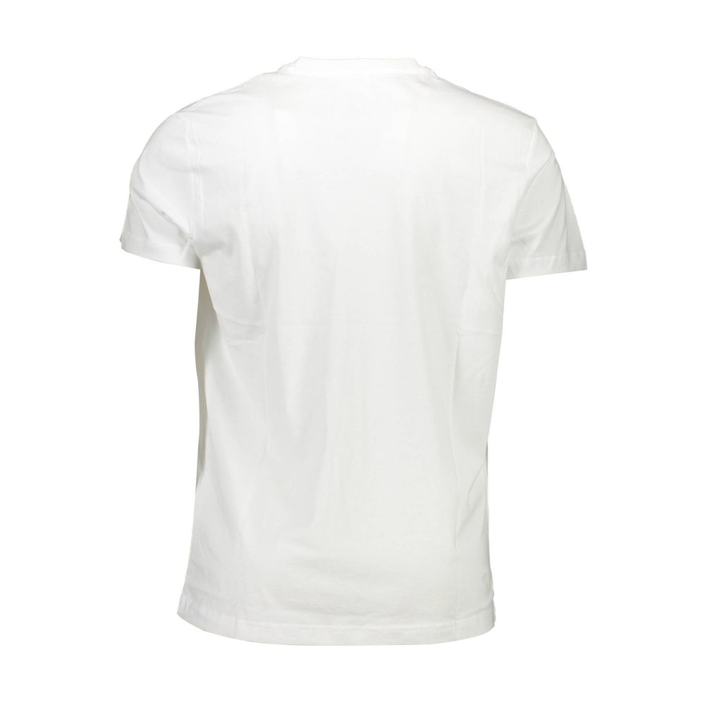 White Cotton Men T-Shirt - Image 2