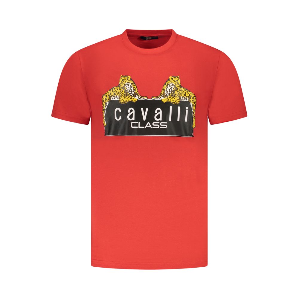 Red Cotton Men T-Shirt