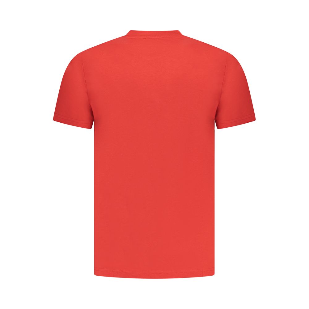 Red Cotton Men T-Shirt - Image 2