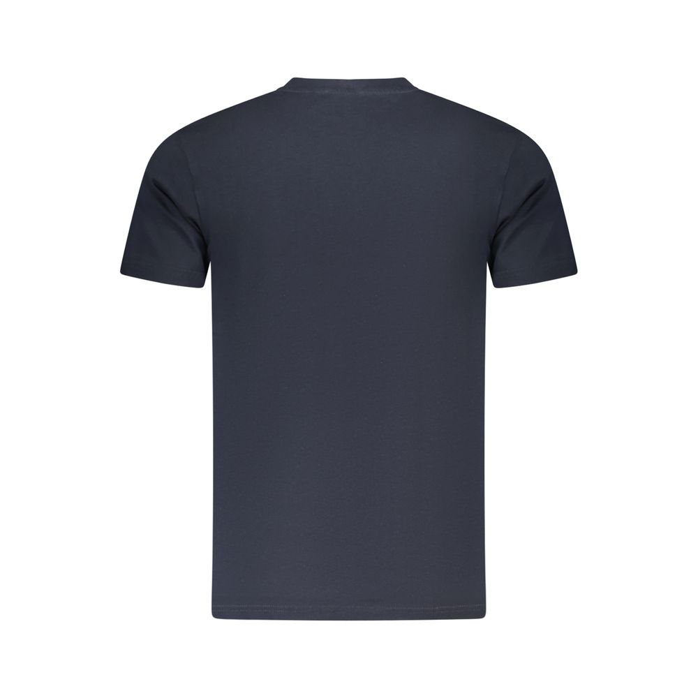 Blue Cotton Men T-Shirt - Image 2