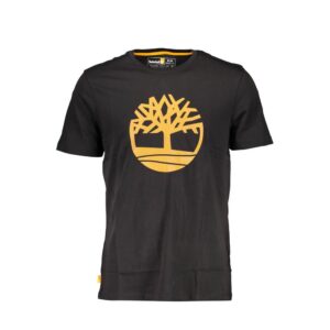 Black Organic Cotton Mens T-Shirt designed by Timberland