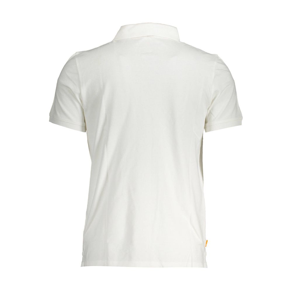 Smart White Cotton Mens Polo T-Shirt designed by Timberland - Image 2