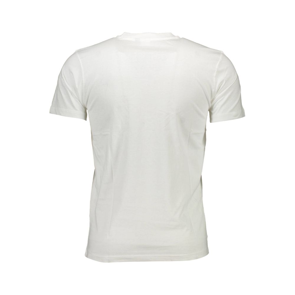 White Cotton Men T-Shirt - Image 2