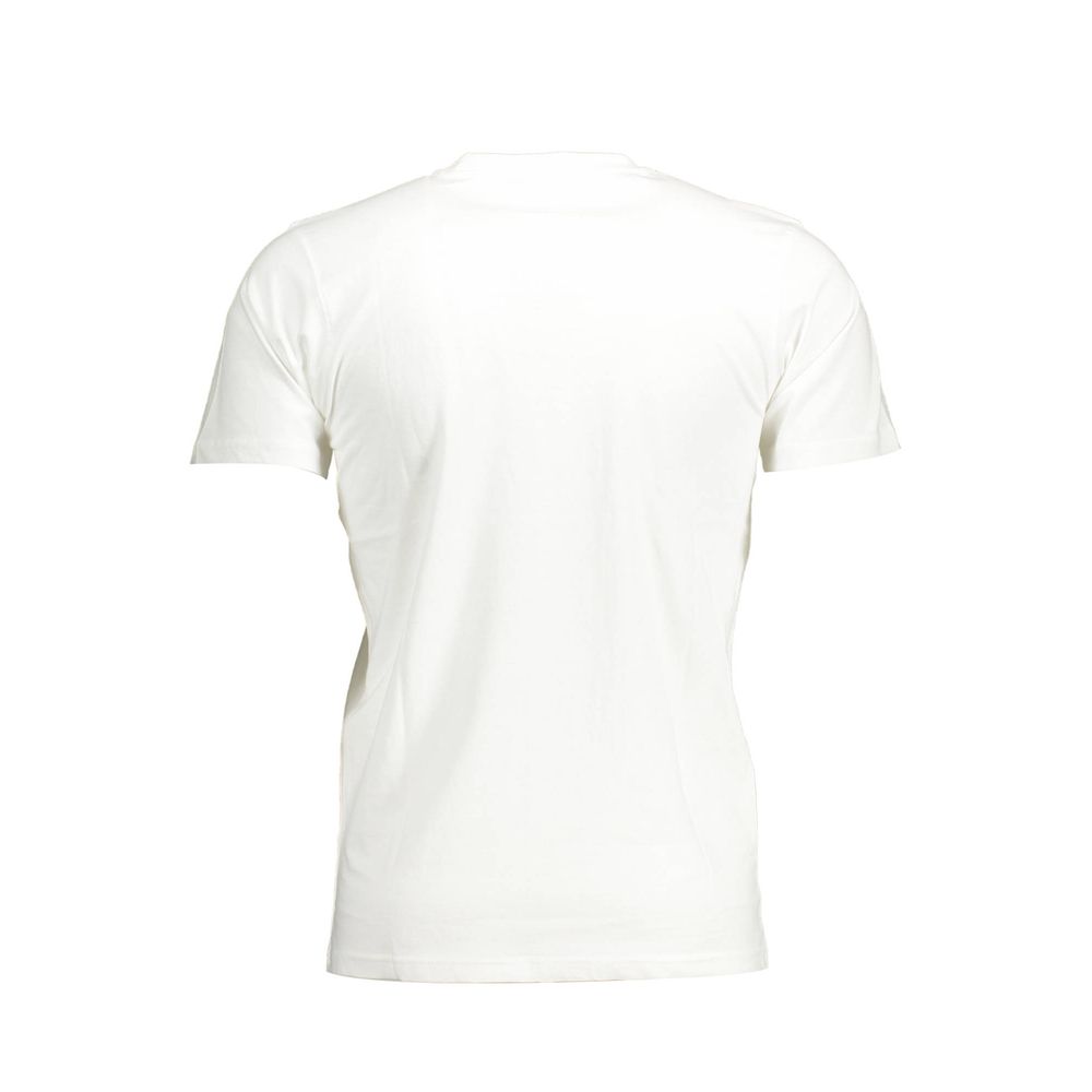 White Cotton Men T-Shirt - Image 3