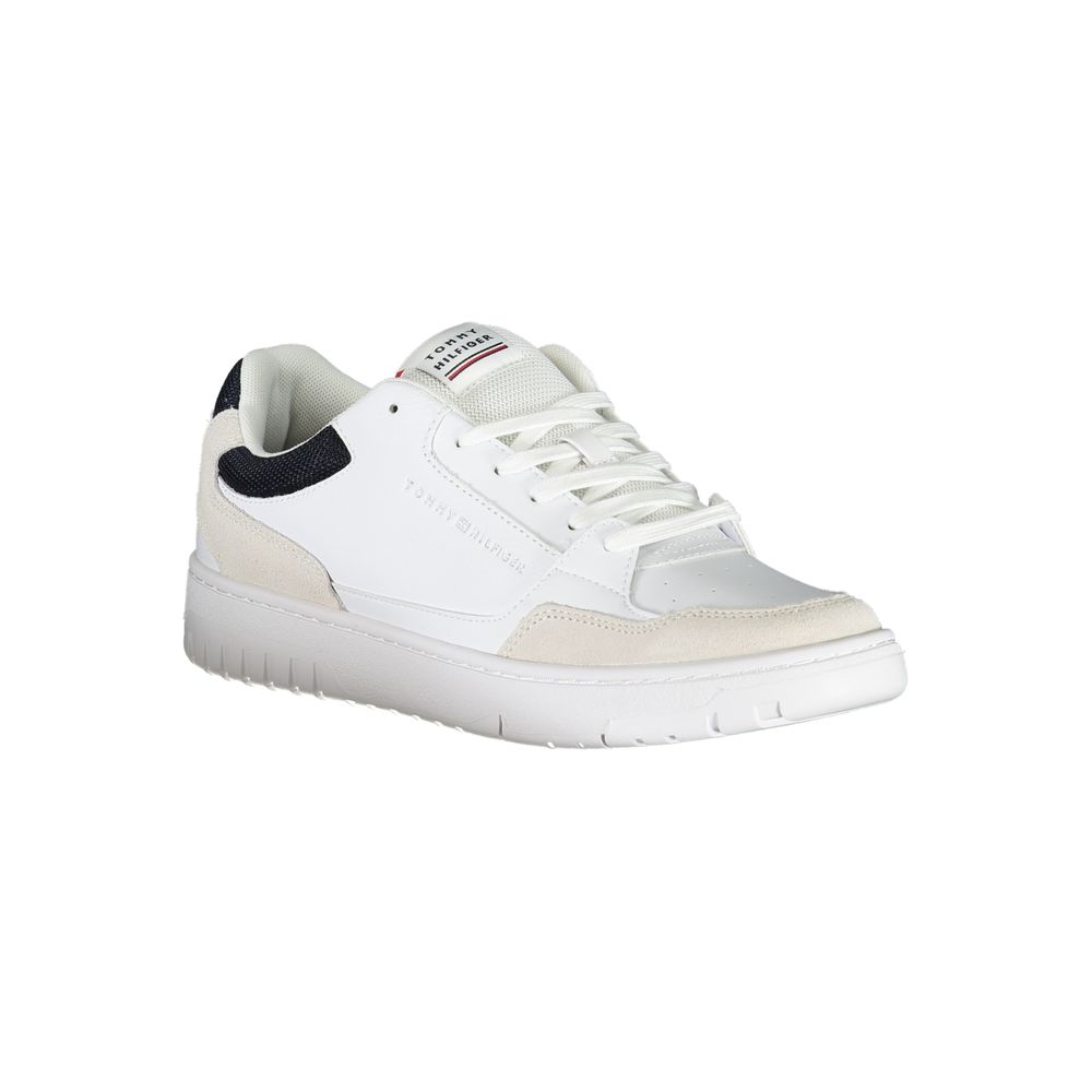 White Low Top Mens Sneaker designed by Tommy Hilfiger - Image 2