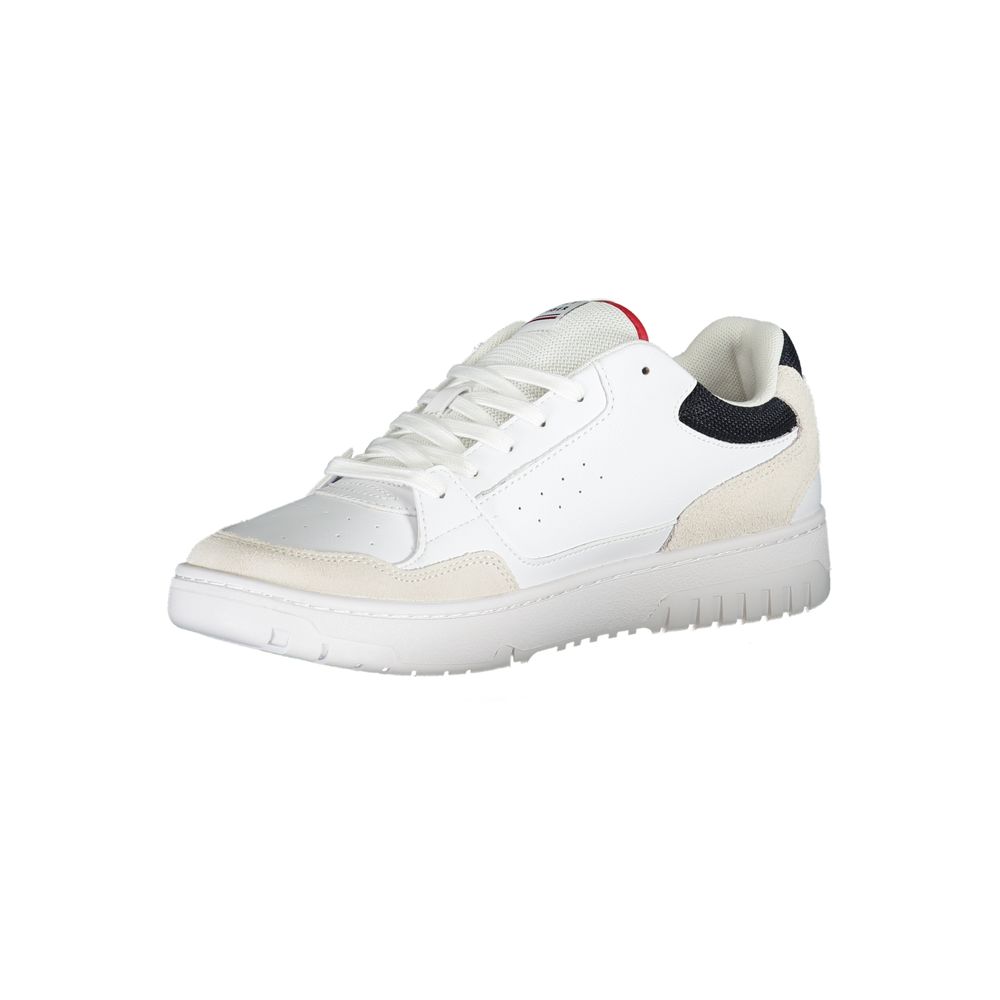 White Low Top Mens Sneaker designed by Tommy Hilfiger - Image 3