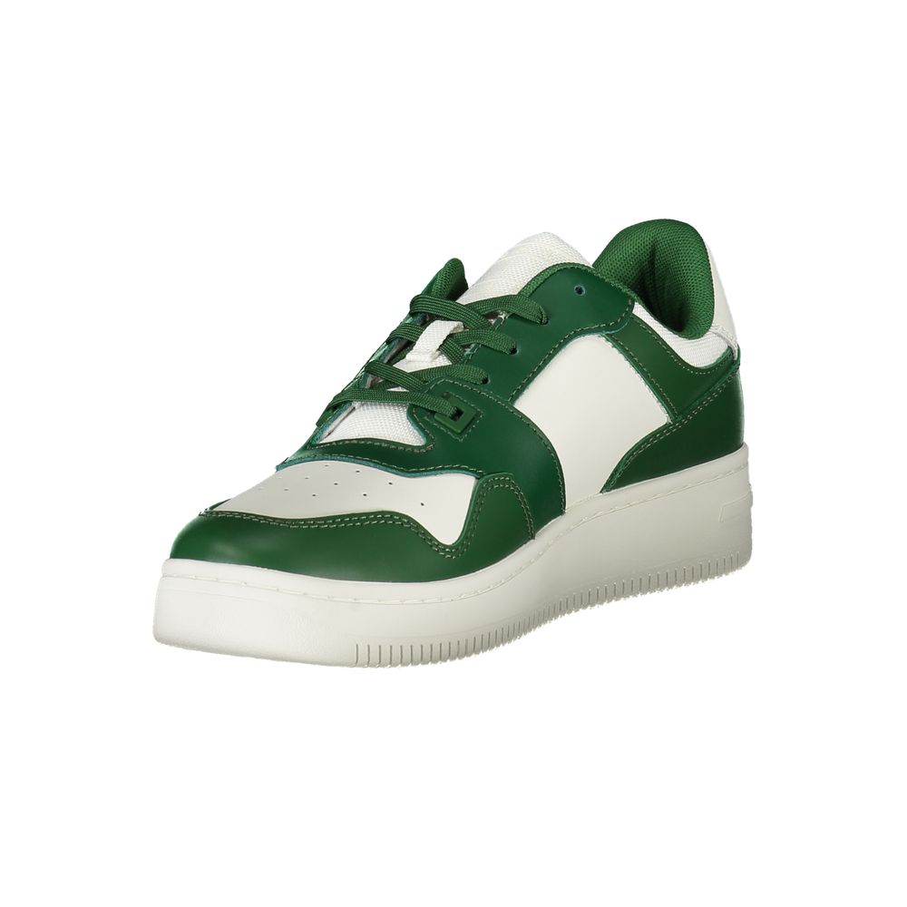 Chic Verde Leather Mens Sneaker designed by Tommy Hilfiger - Image 3