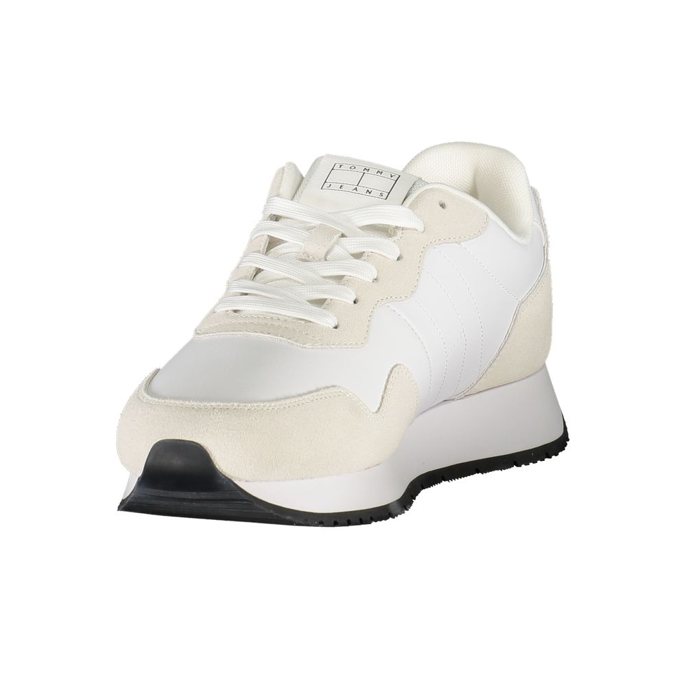 Trendy Bianco Leather Mens Sneaker designed by Tommy Hilfiger - Image 3