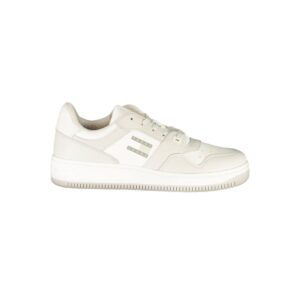 White Leather Mens Low Top Sneaker designed by Tommy Hilfiger