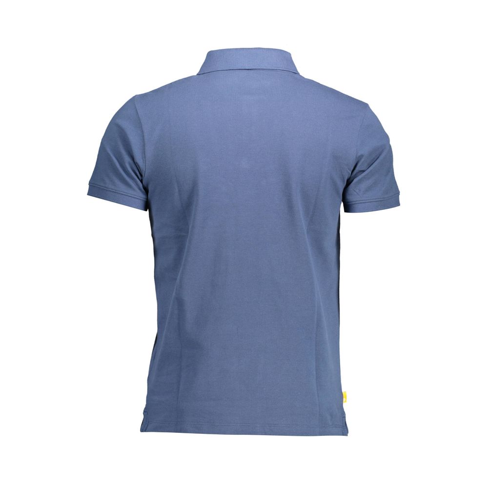 Smart Blue Cotton Mens Polo T-Shirt designed by Timberland - Image 2