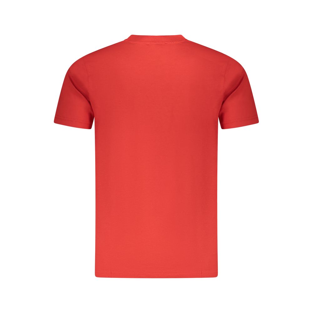 Red Cotton Men T-Shirt - Image 2