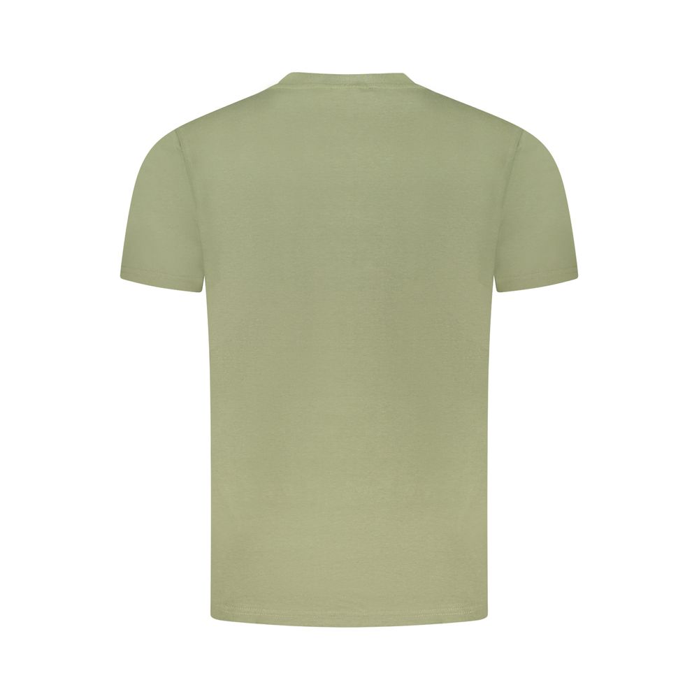 Green Cotton Men T-Shirt - Image 2