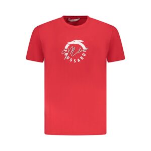 Red Cotton Men T-Shirt