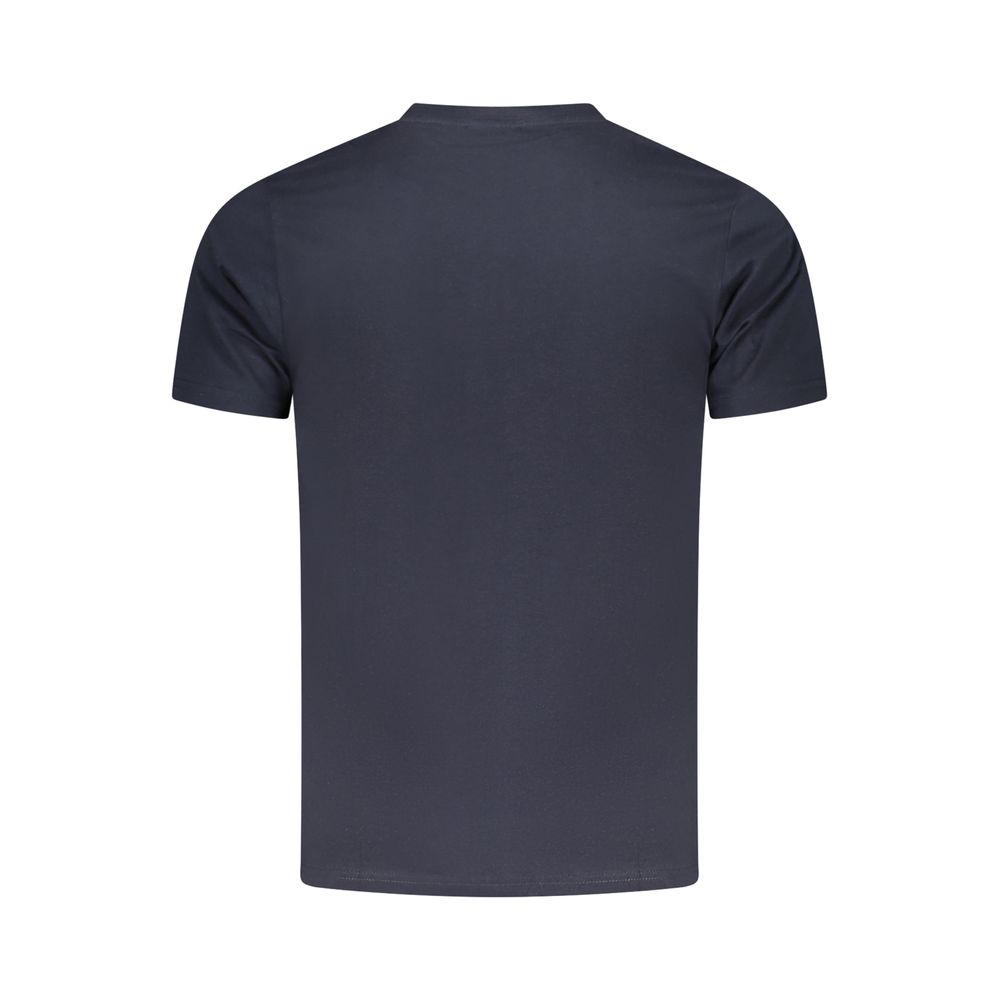 Blue Cotton Men T-Shirt - Image 2