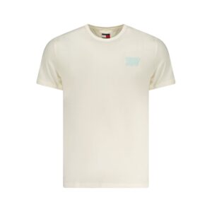Beige Cotton Men T-Shirt