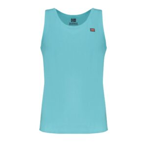 Blue Cotton Men's Tank Top