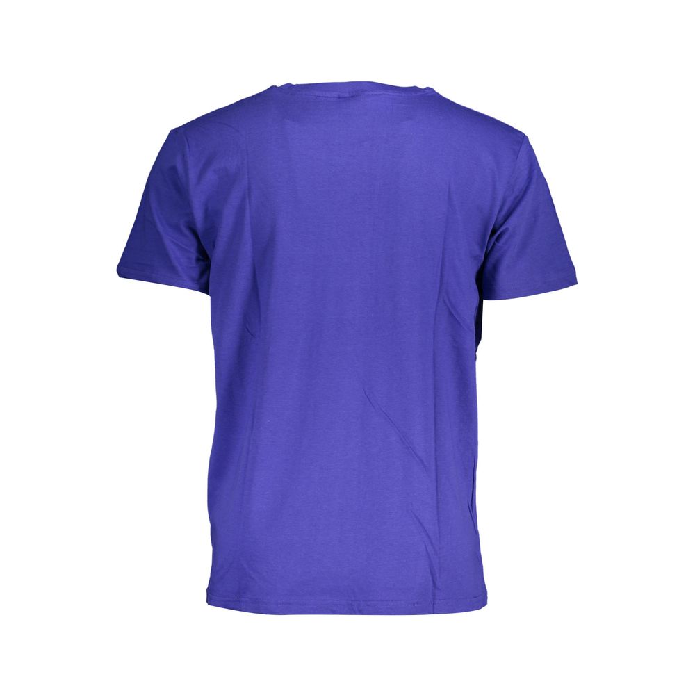 Blue Cotton Men T-Shirt - Image 2