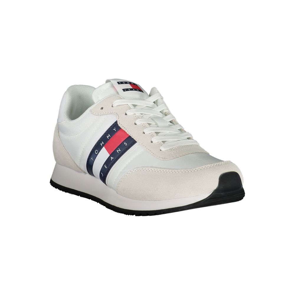 Bianco Polyester Mens Sneaker designed by Tommy Hilfiger - Image 2