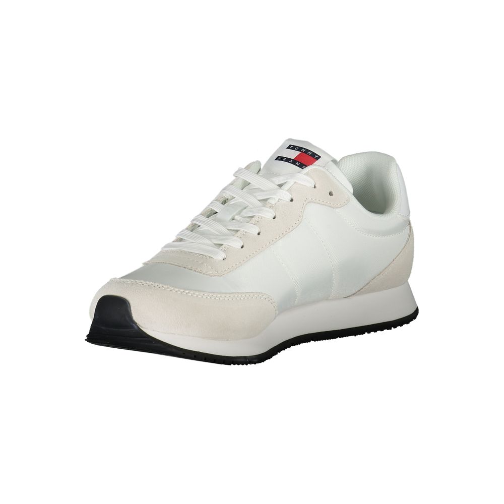 Bianco Polyester Mens Sneaker designed by Tommy Hilfiger - Image 3