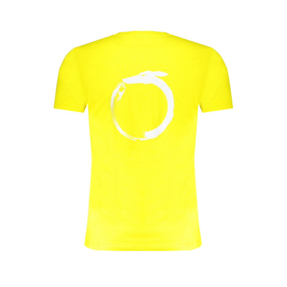 Yellow Cotton Men T-Shirt - Image 2
