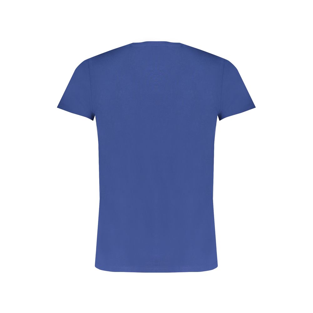 Blue Cotton Men's T-Shirt - Image 2