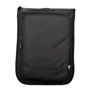 Black Polyester Men Shoulder Bag