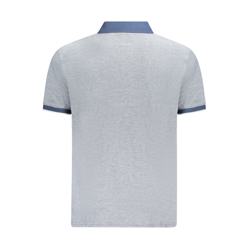 Smart Blue Cotton Mens Polo T-Shirt designed by Timberland - Image 2