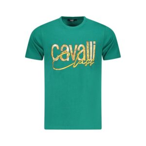 Green Cotton Men T-Shirt