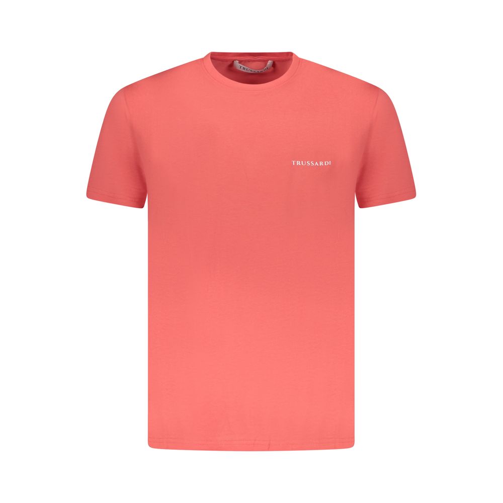 Pink Cotton Men T-Shirt