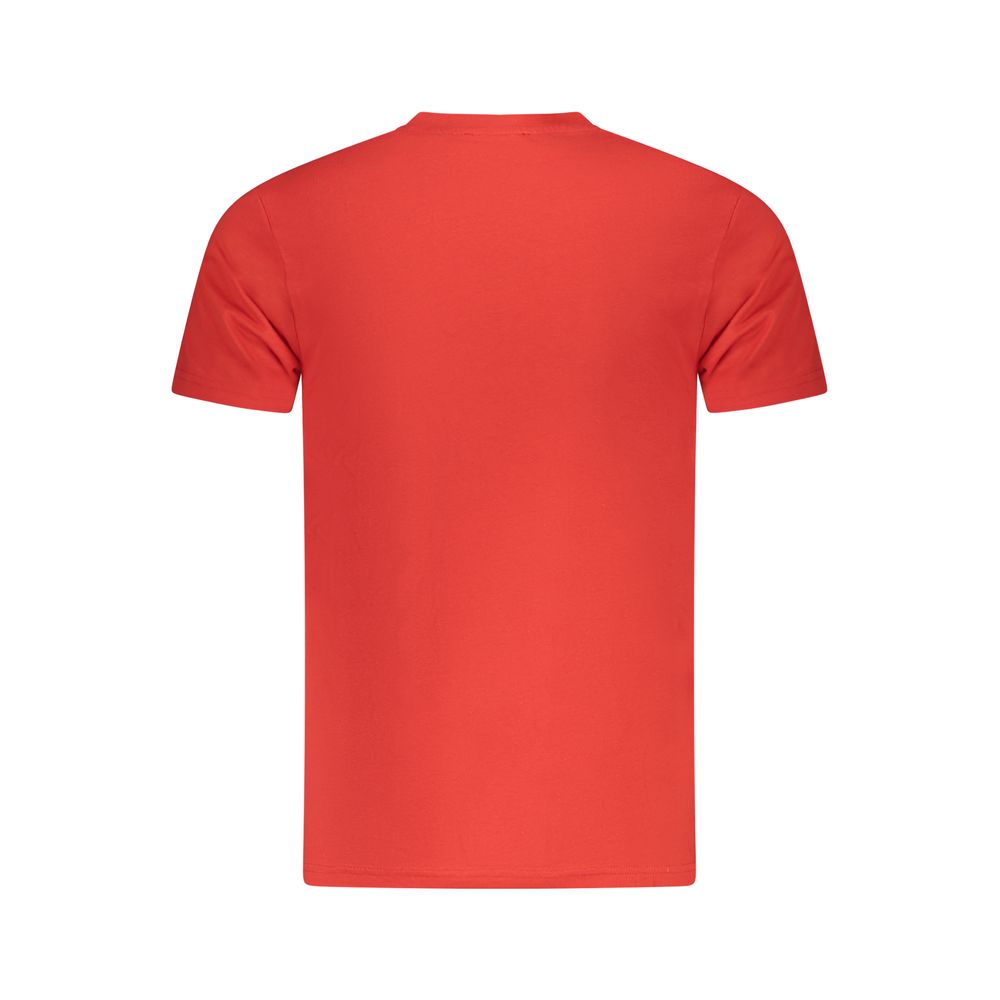 Red Cotton Men T-Shirt - Image 2