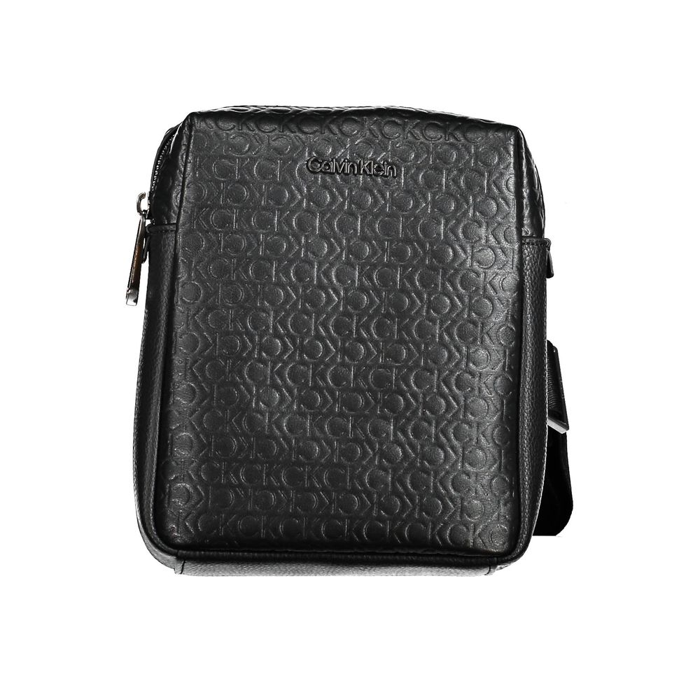 Nero Polyurethane Men Shoulder Bag