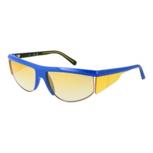 Blue Plastic Mens Sunglasses designed by Guess