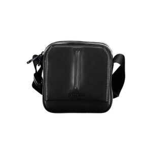 Black Polyester Mens Shoulder Bag