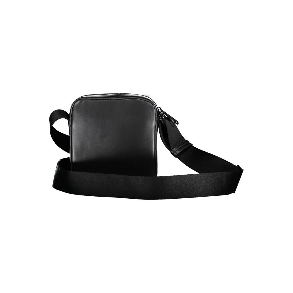 Black Polyester Mens Shoulder Bag - Image 2