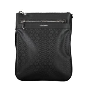 Black Polyester Men's Shoulder Bag