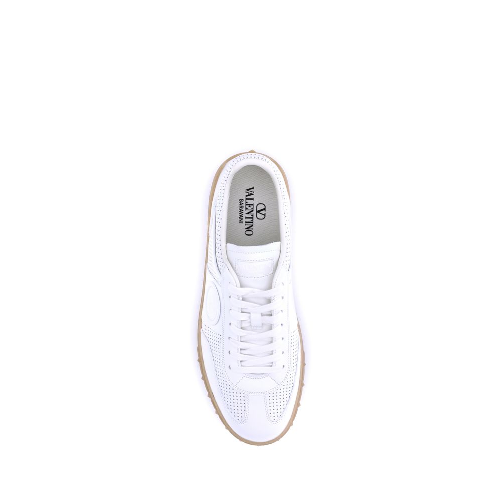Stylish White Low Top Sneakers designed by Valentino Garavani - Image 4