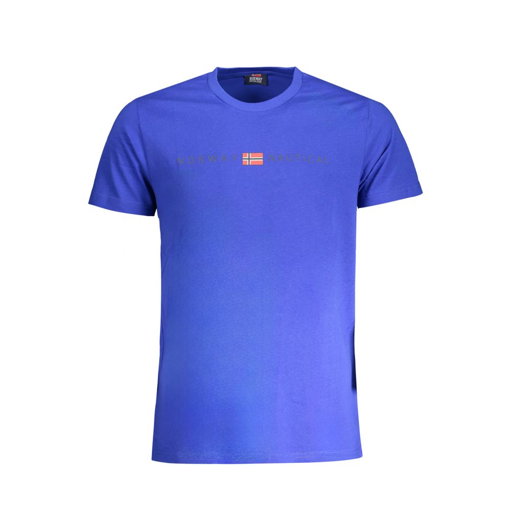 Blue Cotton Men's T-Shirt