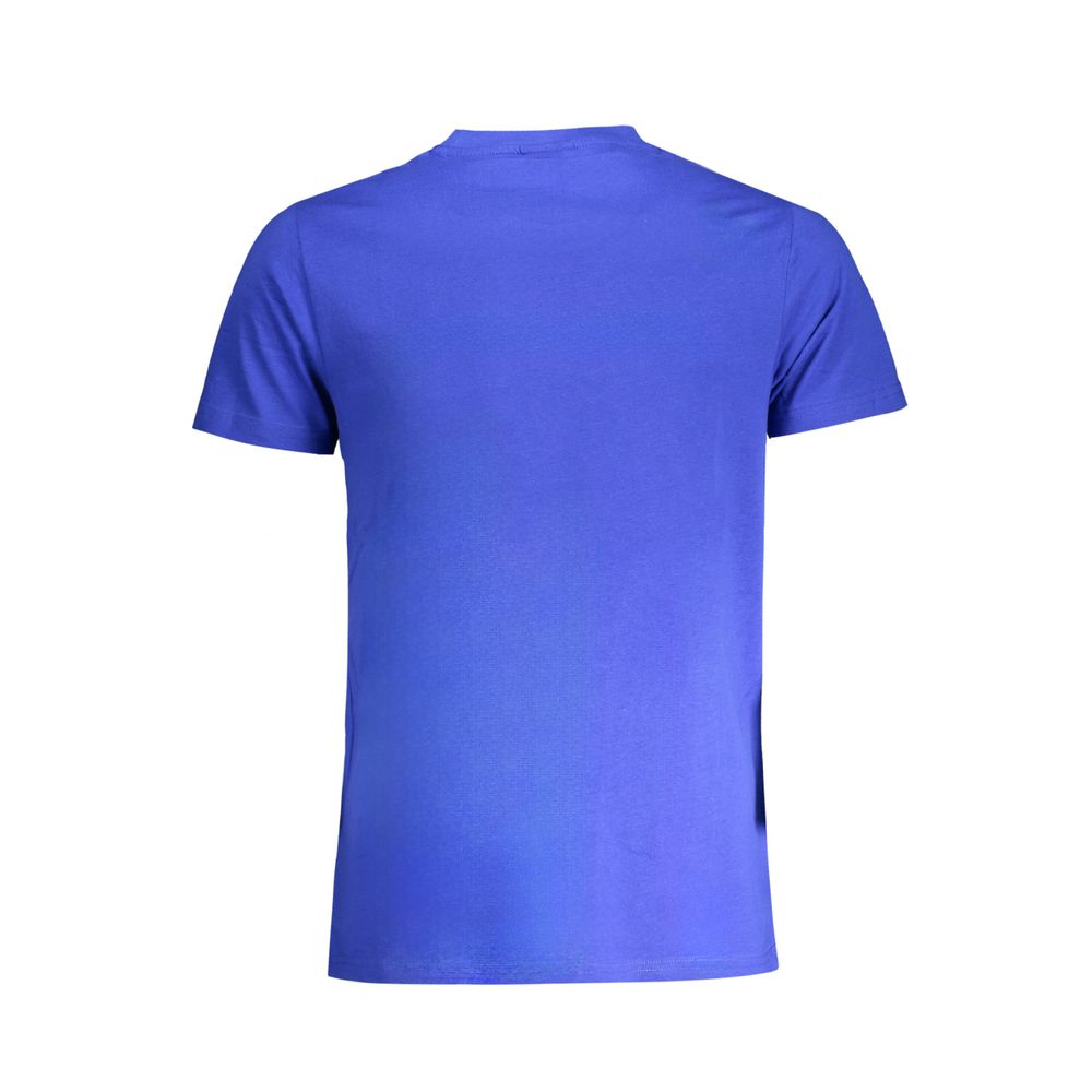Blue Cotton Men's T-Shirt - Image 2
