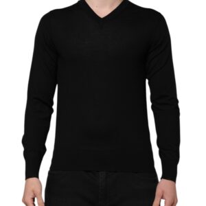 Dark Gray Embroidered Sweater designed by Dolce&Gabbana