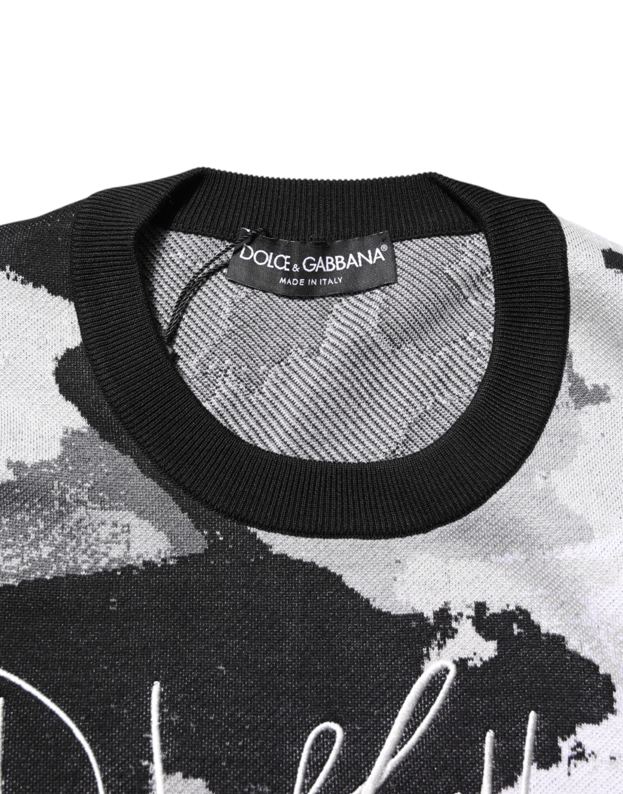 Multicolor Silk Camouflage Sweater designed by Dolce&Gabbana - Image 5
