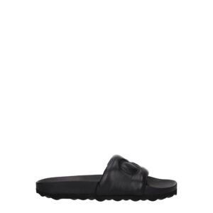 Chic Black Leather Slippers designed by Off-White