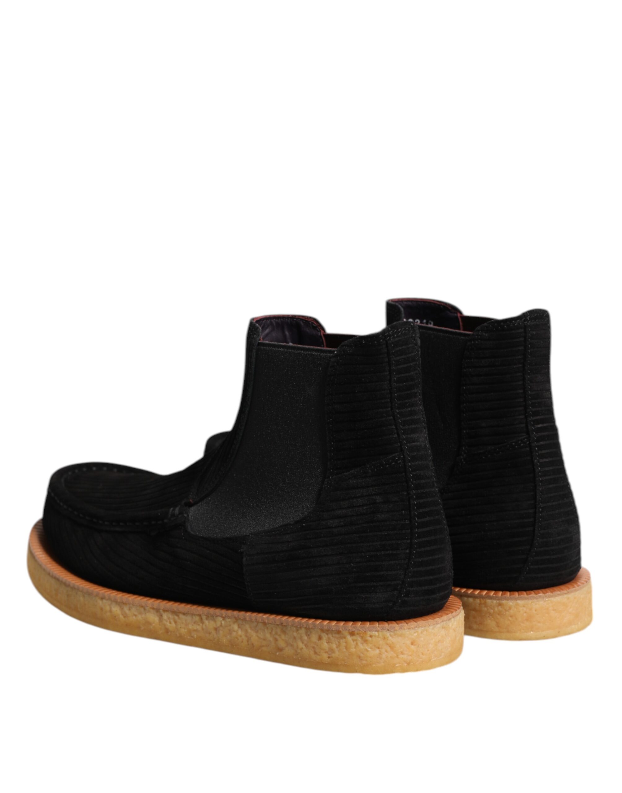 Black Calf Suede Ankle Boots designed by Dolce&Gabbana - Image 5