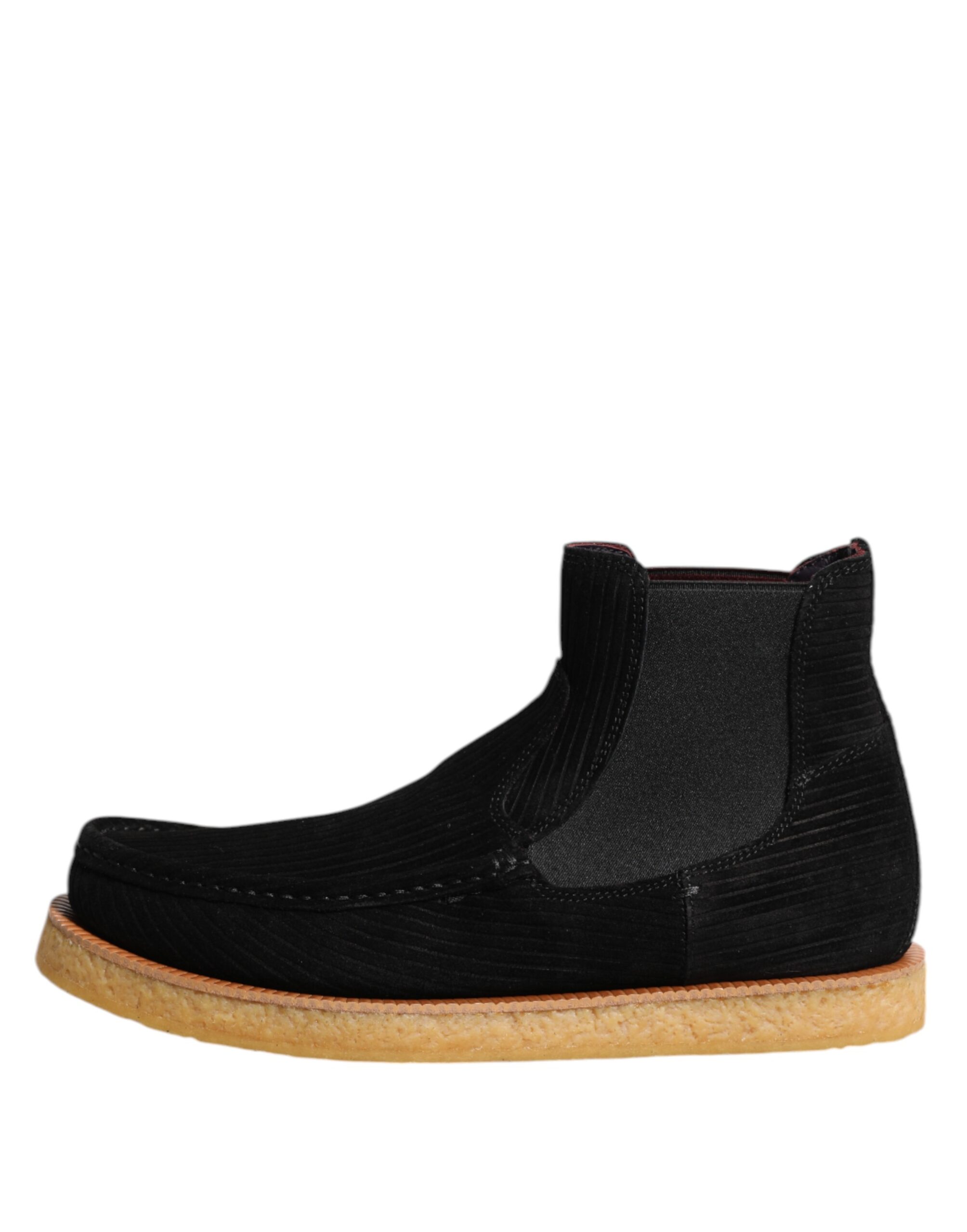 Black Calf Suede Ankle Boots designed by Dolce&Gabbana - Image 6