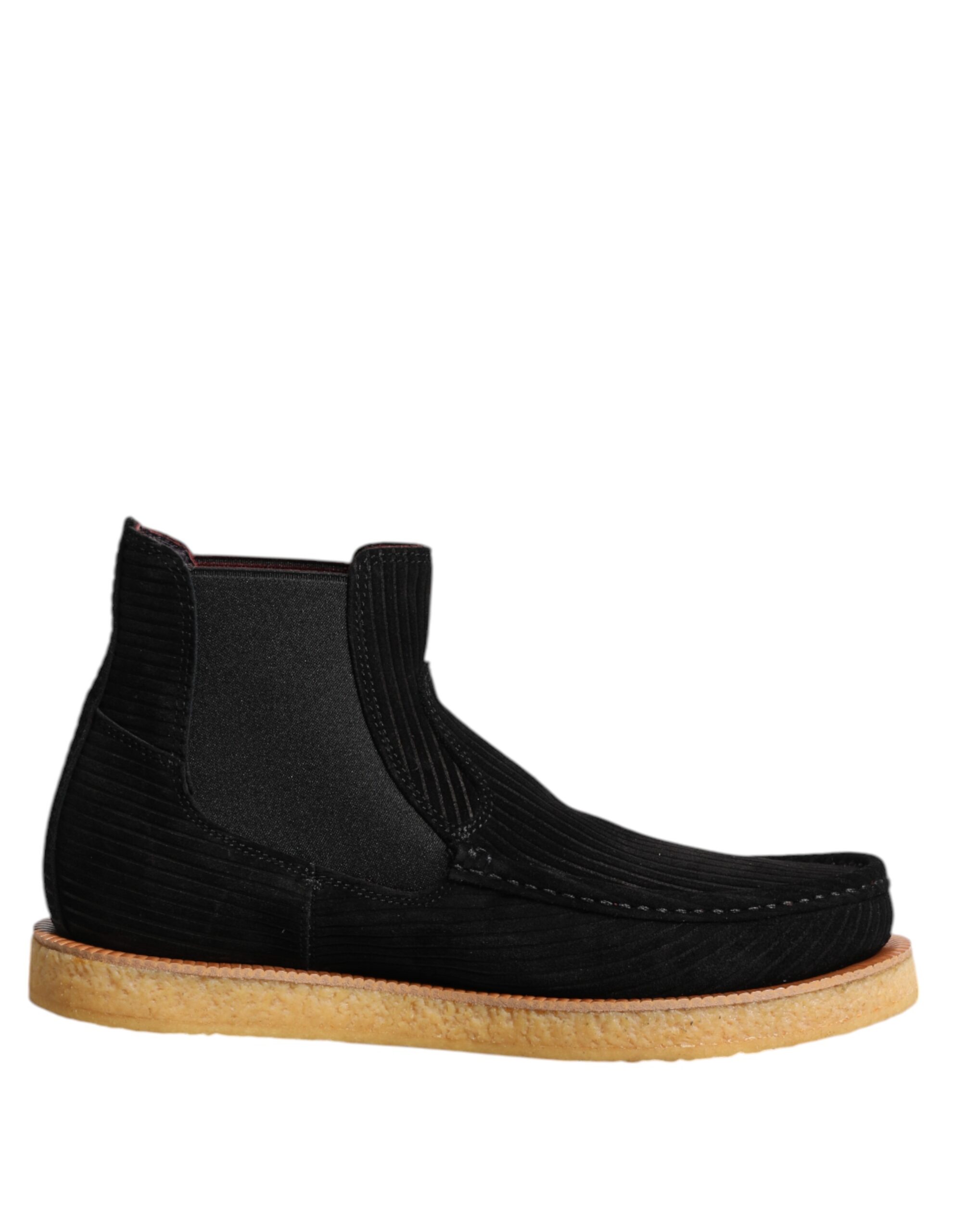 Black Calf Suede Ankle Boots designed by Dolce&Gabbana
