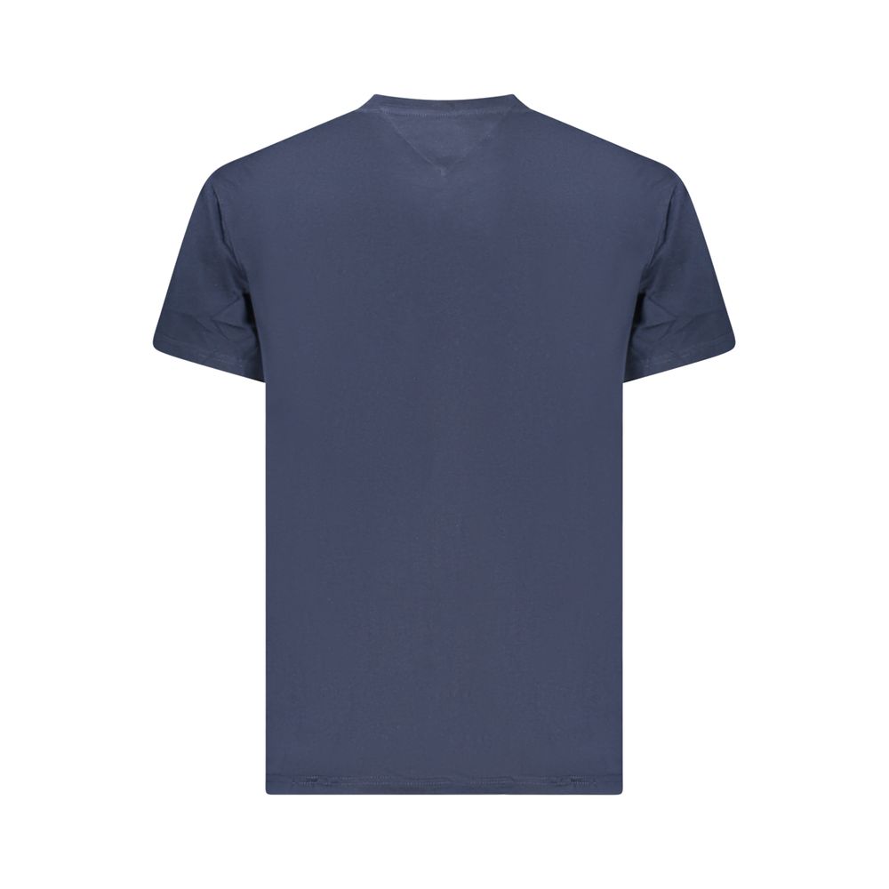 Blue Cotton Men T-Shirt - Image 2