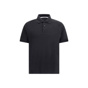 Stylish Black Soft Cotton Polo Shirt designed by Saint Lauren