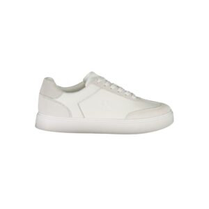Chic White Leather Men Sneaker designed by Calvin Klein