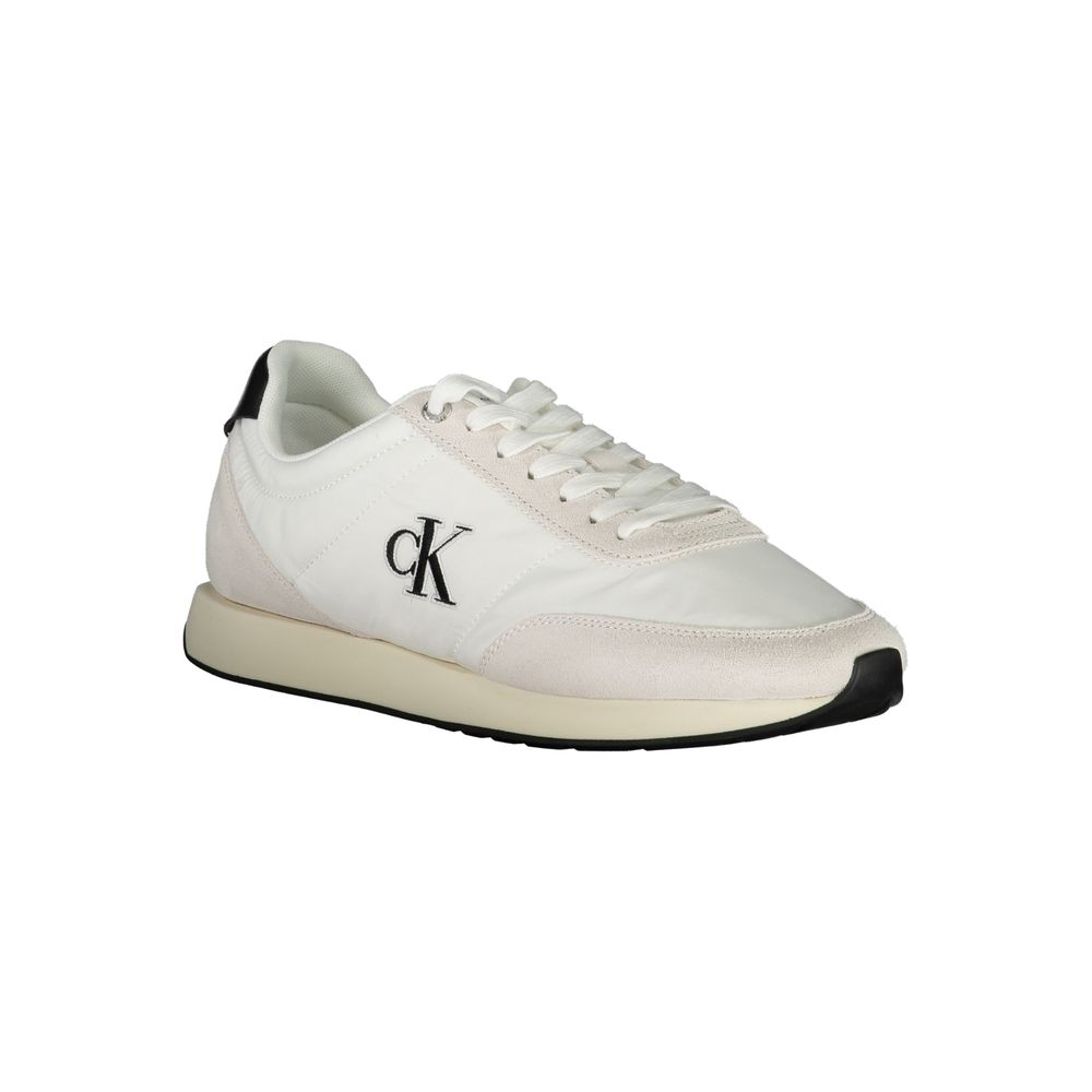 Classy White Low Top Men Sneaker designed by Calvin Klein - Image 2